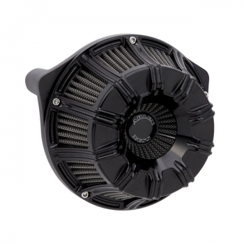 Arlen Ness, invertierter Luftfilter-Kit '10-Gauge'. Ganz schwarz