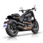 Preview: V Performance, „Tracker“ Slip-On-Auspuffanlage für Fat Bob. Schwarz  Softail: 21-24 FXFBS Fat Bob 114