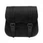 Preview: Ledrie, Leder-Satteltasche, 18 Liter. Schwarz