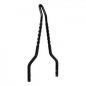 Preview: Cycle Visions Twisted Stick Sissy Bar 18“, schwarz