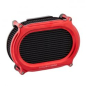 Preview: Arlen Ness, Stage II Oval Upgrade Luftfilter-Kit. Rot