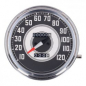 Preview: FL speedometer, '41-45 face', silver/black. 2:1 MPH