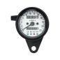 Preview: LED mini speedo 2:1 kmh. black with white face plate