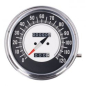 Preview: FL speedometer, '68-72 face', black/silver. 1:1 MPH