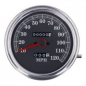 Preview: FL speedometer, '85-up face', black. 2:1 MPH