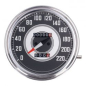 Preview: FL speedometer, '41-45 face', silver/black. 2:1 KMH