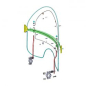 Preview: NC, 'Vintage' reproduction beaded windshield. Clear lower