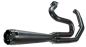 Preview: EXHAUST SYSTEM  2-1 SYSTEM “HURRICANE” BLACK / SS STEEL FOR M8 TOURING 107, 114, 117 CUI WITH EC ABE EURO 4 & 5