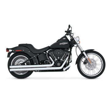 AUSPUFFANLAGE LONG SHOTS" 2-1-2  FÜR SOFTAIL MIT EG-ABE