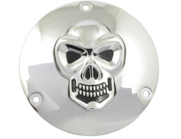 SKULL KUPPLUNGSDECKEL CHROM 70-98 BIG TWIN
