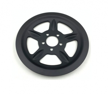 Riemenscheibenabdeckung, 5-Speichen. 68T, schwarz