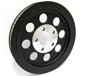 Reproduktion OEM-Stil Rad Riemenscheibe 61T, 1-1/8" Riemen. Schwarz