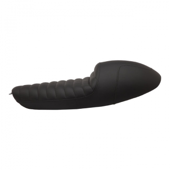 Kräftiges Sportster-Café-Heckteil. Vinylbeschichtete Höckerhaube mit Gelsitz.
