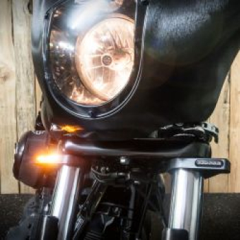*4 TAGE EXTRA TRANSITZEIT* HeinzBikes, ZC-Line Classic LED-Gabel-Blinker-Set. Silber