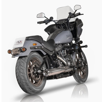 V Performance, „Revolver” Slip-On-Auspuffanlage. Verchromt 22-24 FXBBS Softail Street Bob, 22-24 FXLRS Softail Lowrider S, 22-24 Softail FXLRST Low Rider ST