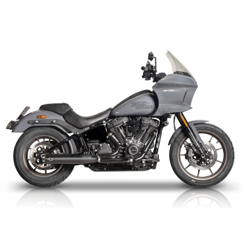 Preview: V Performance, „Revolver” Slip-On-Auspuffanlage. Schwarz  22-24 FXBBS Softail Street Bob, 22-24 FXLRS Softail Lowrider S, 22-24 Softail FXLRST Low Rider ST