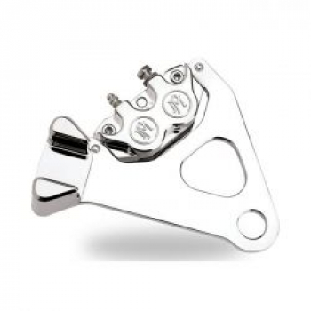 PM 4 Kolben Bremssattel mit Halterung in Chrom