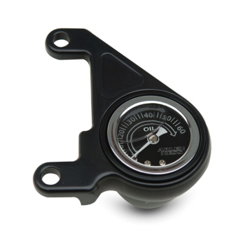 Arlen Ness, Öldruckmesser-Kit. Radius, schwarz