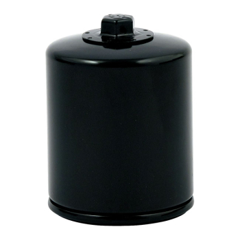 K&N-Anschraubölfilter, mit Überwurfmutter. Schwarz