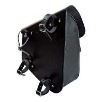 Preview: Longgride, Schwingtasche. Glattes, schwarzes Leder