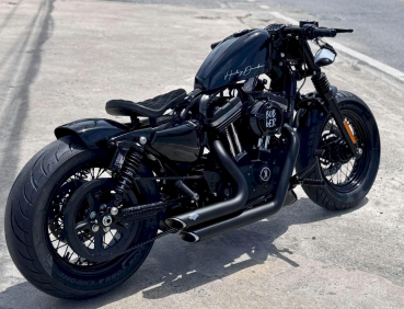 AUSPUFFANLAGE SHORT SHOTS "SS ANARCHY" LAST EDITION MIT X-TORQUE FÜR XL / SPORTSTER BJ 2004-2020 UND EG ABE