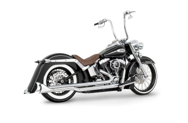 2-2 AUSPUFFANLAGE "CHOLO AZTEC"  FÜR M8 SOFTAIL  Bj. 17-20 MIT EG ABE