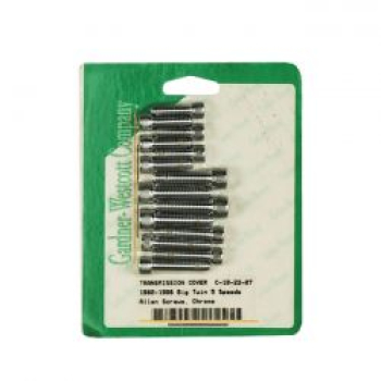 GW, transmission side cover screw kit. Chrome Allen head