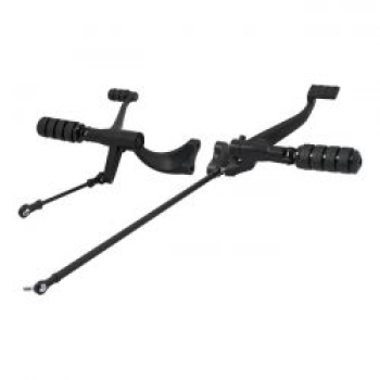 Evo XL forward control kit. ISO pegs. Black