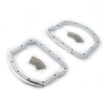 Panhead rocker cover D-ring kit. Chrome