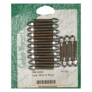 GW, Panhead-Ventildeckelschraubensatz. Verchromte Hutmutter. Lang