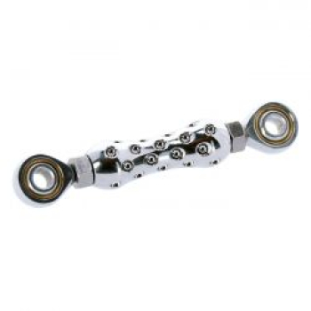Shifter rod 'Drilled'. Chrome
