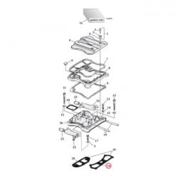 Preview: Cometic, linke Ventildeckeldichtung. SLS .020"