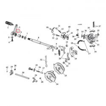 Preview: Cometic oil seal, transm. shifter shaft / clutch release