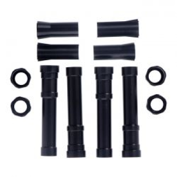 Dippert, Panhead Aluminium-Stoßstangenabdeckungssatz. Schwarz 4er Pack