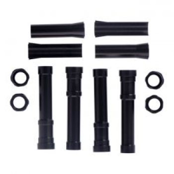 Preview: Dippert, Shovel aluminum pushrod cover set. Blsck