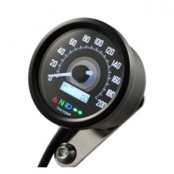 Daytona, Velona 60mm speedometer black 200kmh