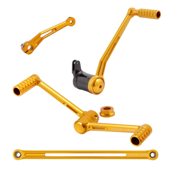 Arlen Ness, Speedliner Foot Control Kit. Gold