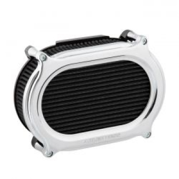 Arlen Ness, Stage II Oval Upgrade Luftfilter-Kit. Verchromt