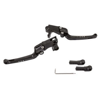 Preview: Rick's Motorcycles, Good Guys brake & clutch lever set Black with ece