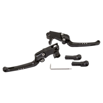 Preview: Rick's Motorcycles, Good Guys brake & clutch lever set Black with ECE
