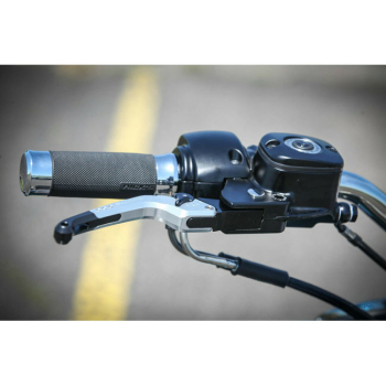 Rick's Motorcycles, Good Guys brake & clutch lever set Silver with ECE