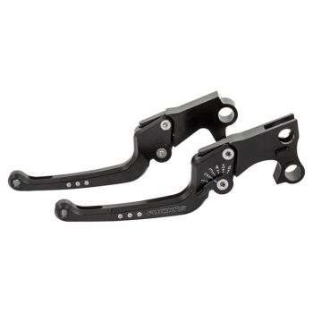 Rick's Motorcycles, Good Guys brake & clutch lever set Black with ece