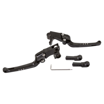 Preview: Rick's Motorcycles, Good Guys brake & clutch lever set Black with ECE