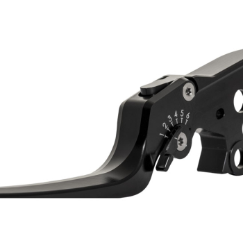 Preview: Rick's Motorcycles, Classic brake & clutch lever set. Black With ECE