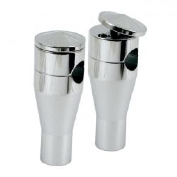 Twist-Top-Riser im Panhead-Stil. Verchromt, 6" Rise.