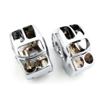 Switch housing set. Chrome