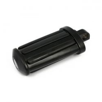 Rail Kickpedal. Flaches Design. Mit Gummieinlagen. Schwarz.
