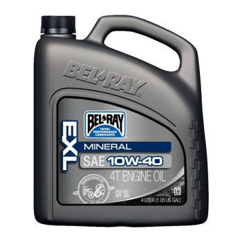 Bel-Ray EXL Mineralöl 4T Motoröl 10W-40. 4 l