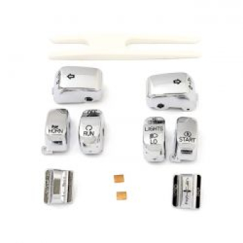 Lenker-Schalterkappen-Set, verchromt