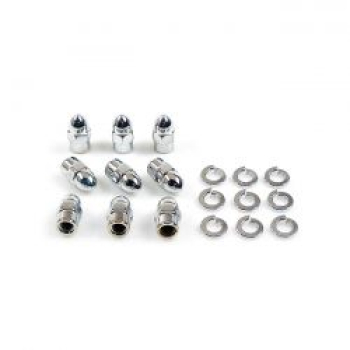 Preview: GW, transmission side cover screw kit. Chrome Acorn
